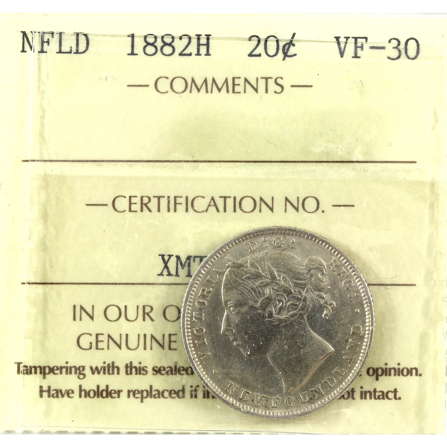 Newfoundland 20-Cents (1865-1912)